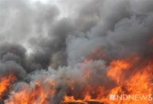 Photo of В США загорелся стратегический бомбардировщик B-1B Lancer